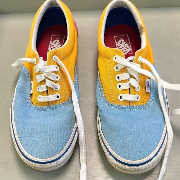 Vans Unisex Era Canvas Colorful Colorblock Skateboard Sneakers Size 9(M) 10.5(W) - Picture 2 of 7